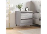 Maison Exclusive - Comodino Grigio Sonoma 40X35X50 Cm Materiale Ligneo