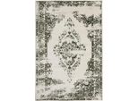 Tappeto Sia Crema/Verde 80X150 Cm Soggiorno Rettangolare Benuta