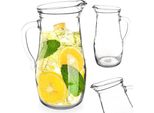 Brocca In Vetro Per Bevande, Succhi, Composte, Limonate, Acqua Da 1,75 L