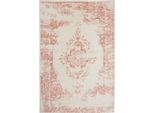 Tappeto Sia Crema/Rosa 80X150 Cm Soggiorno Rettangolare Benuta