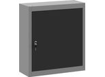 Vidaxl Armadio Per Attrezzi Con Ripiano Nero E Grigio 50 X 20 X 55 Cm