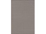Tappeto Leo Grigio Chiaro 240X340 Cm Soggiorno Motivo Rettangolare Pelo Corto Benuta Fluffy Soft