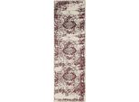 Tappeto Suki Crema/Rosso 80X240 Cm Runner Soggiorno Benuta