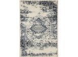 Tappeto Suki Crema/Blu 120X170 Cm Soggiorno Rettangolare Benuta