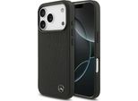 Etui Mercedes Leather Large Laurel Leave Magsafe Na Iphone 17 Pro - Czarne