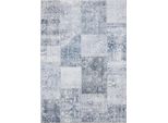 Tappeto Lavabile George Blue 80X150 Cm Soggiorno Rettangolare Benuta