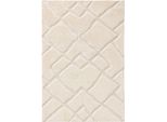 Tappeto Elvy Crema 160X230 Cm Soggiorno Motivo Rettangolare Pile Corto Benuta Fluffy Soft