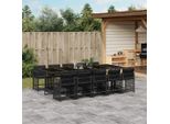 Set Di Mobili Da Giardino Semplice Set Di Mobili Da Balcone Set Da Pranzo Da Giardino 11 Pezzi Con Cuscini Nero Poly Rattan - Set Di Mobili Da Giardino DE1612677 5Parcel