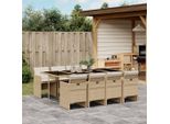 2025 Cloris Set Di Mobili Da Giardino Set Di Mobili Da Balcone Set Da Pranzo Da Giardino 9 Pezzi Con Cuscini Beige Poly Rattan - Set Di Mobili Da Giardino Sale6162579 4Parcel