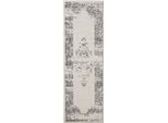Runner Sia Crema/Grigio 80X240 Cm Runner Da Soggiorno Benuta