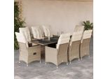 Stabli MöBel Set Di Mobili Da Giardino Set Di Mobili Da Balcone 9 Pezzi Con Cuscini Beige Poly Rattan - Set Di Mobili Da Giardino CC5576333 5Parcel