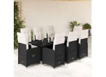 2025 Set Di Mobili Da Giardino Moderni Set Di Mobili Da Balcone Set Di 9 Pezzi Da Giardino Bistrot Con Cuscini Nero Poly Rattan - Set Di Mobili Da Giardino, Design 7771938 5Parcel