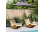 Best MöBel Ombrellone Da Giardino Grigio Scuro 270 X 270 X 260 Cm Bambù - Ombrelloni Cloris New3290499 1Pacco