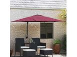 2025 Ombrellone Moderno Da Giardino Rosso E Nero 248,5 X 247,5 X 160 Cm - Ombrelloni,Design 3537931 1Pacco