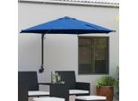 Stabli MöBel Ombrellone Da Giardino Blu E Nero 248 X 248 X 148 Cm - Ombrelloni CC7874187 1Pacco