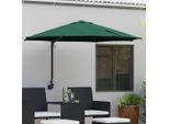 2025 Ombrellone Moderno Da Giardino Verde E Nero 248 X 248 X 148 Cm - Ombrelloni,Design 9370646 1Pacco