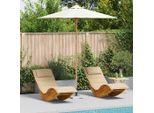 Ombrellone Da Giardino Durevole Bianco Crema 240 X 240 X 260 Cm Bambù - Ombrelloni Octo2133553 1Pacco