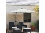 Design New Garden Parasol Beige E Nero 248,5 X 247,5 X 160 Cm - Ombrelloni Mobili2025 CHY9819543 1Pacco