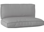 Design New Pallet Set Di Cuscini 2 Pezzi Grigio 120 X 80 X 12 Cm Tessuto Oxford - Cuscini Per Mobili Da Giardino Furniture2025 CHY3617273 2Parcel