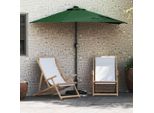 Pratico Ombrellone Da Giardino Verde 294 X 150 X 223 Cm Tessuto - Ombrelloni ,Arredo Design 8500212 1Pacco