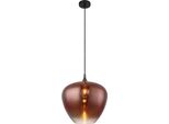 Globo Lighting|Lampada A Sospensione In Metallo Nero Opaco, 1X E27