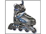 Hudora - Inliner Leon Per Bambini Taglia 29-32, Nero/Blu