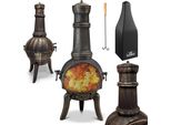 Gardebruk® Stufa Da Giardino Camino Da Esterno Caminetto Ø44Cm 112Cm Riscaldamento Terrazza Braciere