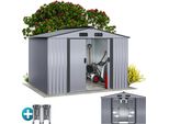 Gardebruk® Capanno Da Giardino Xxl 8M² Fondamenta 312X257X178Cm Porta Scorrevole Rimessa Per Attrezzi Da Esterno 15M³