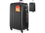 Monzana Valigia A Guscio Rigido Xl Trolley Lucchetto 4 Ruote Bagaglio Manico Telescopico Alluminio