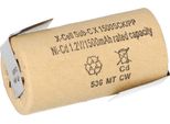 Batteria Ricaricabile Xcell Sub-C 1,2 V 1500 Mah 1500SCK Rivestimento In Cartone Z Terminale A Saldare