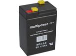 Pb Batteria Ricaricabile Multipower MP4,5-6 Per Pulsossimetro Nellcor - 6V 4,5Ah