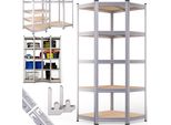 Monzana® Scaffale Metallo Angolare Garage 180X70X40 875Kg 5 Riapiani Scaffali Cantina Scaffalatura Angolare Scaffale Salvaspazio Mobile Metallo