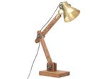 Lampada Da Tavolo In Stile Industriale In Ottone Rotonda 58X18X90 Cm E27