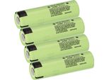 4 Batterie Panasonic Ncr 18650 Pf 2900 Mah 3,6 V Al Litio