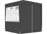 The Living Store Tenda Professionale Per Feste Con Pareti Laterali 2×2 M Antracite 90 G/M²