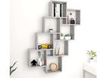 Maison Exclusive - Scaffale A Cubi Grigio Cemento 90X15X119 Cm Materiale Ligneo
