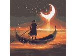 Pittura Per Numeri - In Viaggio Verso La Luna 50X50