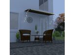 Maison Exclusive - Tenda Da Sole Retrattile Con Led 350×150 Cm Antracite