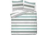 Detexpol Biancheria Da Letto In Raso 220X200 A Righe Bianche Grigio-Verdi 5053B Home Satin 27