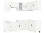 Syfax™ Set Mobili Da Cucina 11 Pz Porto Bianchi Lucido In Truciolato