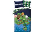 Copripiumino Gioco Minecraft - 140 X 200 Cm - 70 X 90 Cm - Poliestere