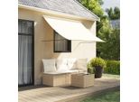 Maison Exclusive - Tenda Da Sole Retrattile Crema 200X150 Cm Tessuto E Acciaio