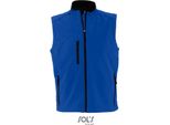 Sols 46601 | Gilet Softshell Rallye Senza Maniche / Scaldacorpo Da Uomo - Colore: Royal Blue - Taglia: 3XL