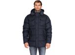 Lonsdale Uomo Giacca Invernale Con Cappuccio Darren, Colore:Nero, Taglia:M