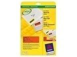 Etichette Fluorescenti Avery, 99,1 X 38,1 Mm, Rosso Neon