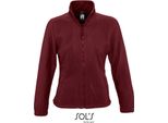 Sols 54500 | Giacca In Pile Da Donna North Con Pile Anti-Pilling - Colore: Borgogna - Taglia: Xxl