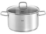 Fissler Viseo Kochtopf, Edelstahl 18/10, Glasdeckel, Induktionsherd Geeignet, Ø 24 Cm