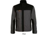 Sols Prowear 01565 | Giacca Da Lavoro Da Uomo - Giacca Da Lavoro Impact Pro - Colore: Grigio Scuro (Tinta Unita)/Nero - Taglia: 5XL