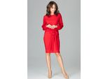 Lenitif Mini Abito Donna Lopning K494 Rosso L
