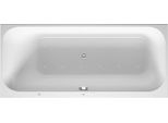 Baignoire BalnéO Duravit Happy D.2, Version à Encastrer, Simple Dos à Gauche, BâTi-Support, Garniture De Vidage Et De Trop-Plein, SystèMe Air, 1700X750Mm, 760312000AS0000, 760312000AS0000
